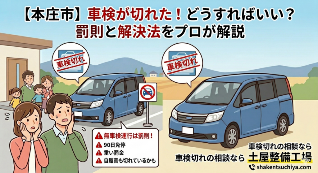 【本庄市】車検が切れた!どうすればいい?罰則の注意点と解決までの3ステップをプロが解説