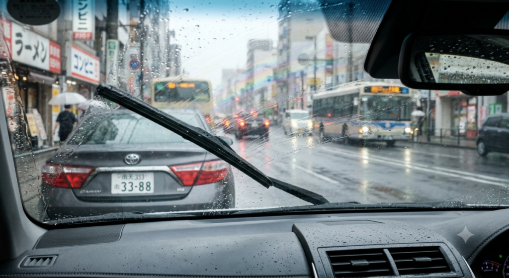 「雨の日の運転が怖い…」車が視界不良になる原因と、劇的に視界がクリアになるプロの解決策