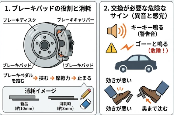 【本庄市・深谷市】ブレーキパッドの寿命ってどれくらい？初心者でも分かる交換時期の症状と目安