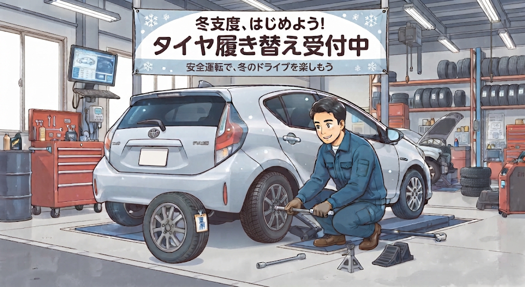 【本庄市・深谷市】冬タイヤへの履き替えは11月中が正解！12月に工場が激混みする理由と早めの準備のすすめ